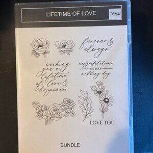 Temu Stamps and Dies Lifetime of Love